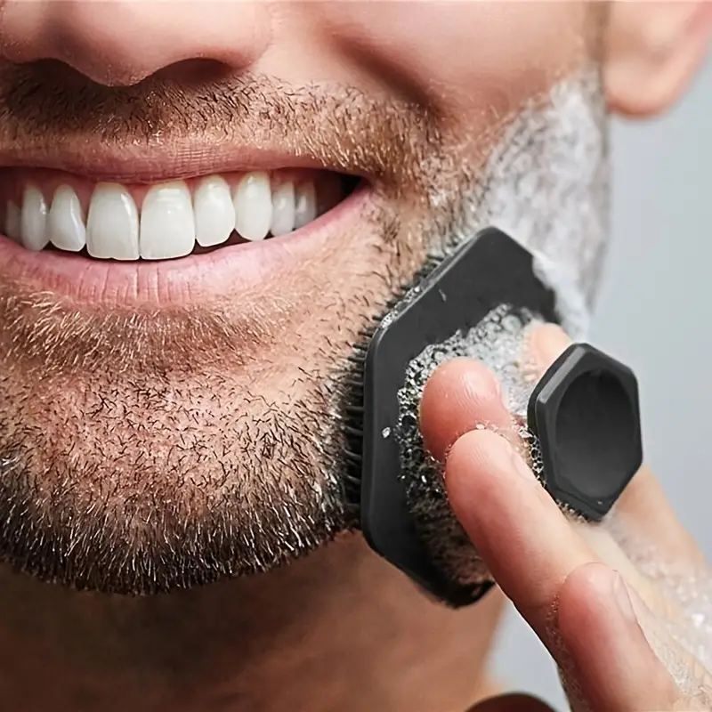 Silicone Beard & Face Scrubber - Black