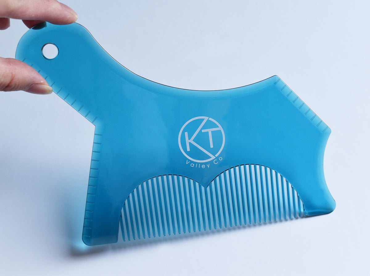 Beard Shaping Tool For Men - Clear Blue