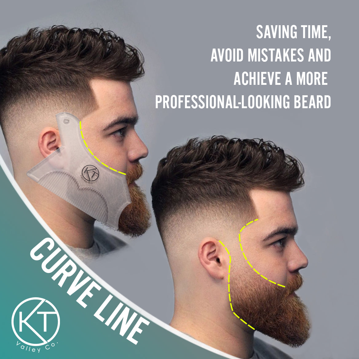 Beard Shaping Tool For Men - Black