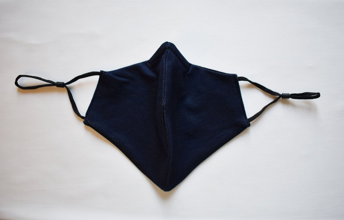 Short Beard Face Mask - Navy Blue