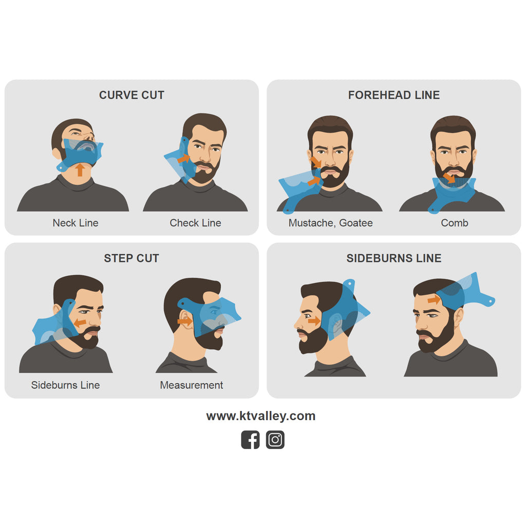 Beard Shaping Tool For Men - Clear