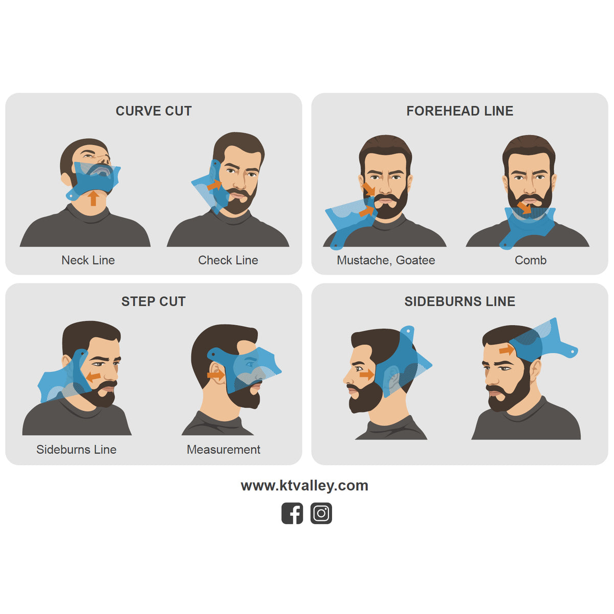 Beard Shaping Tool For Men - Clear