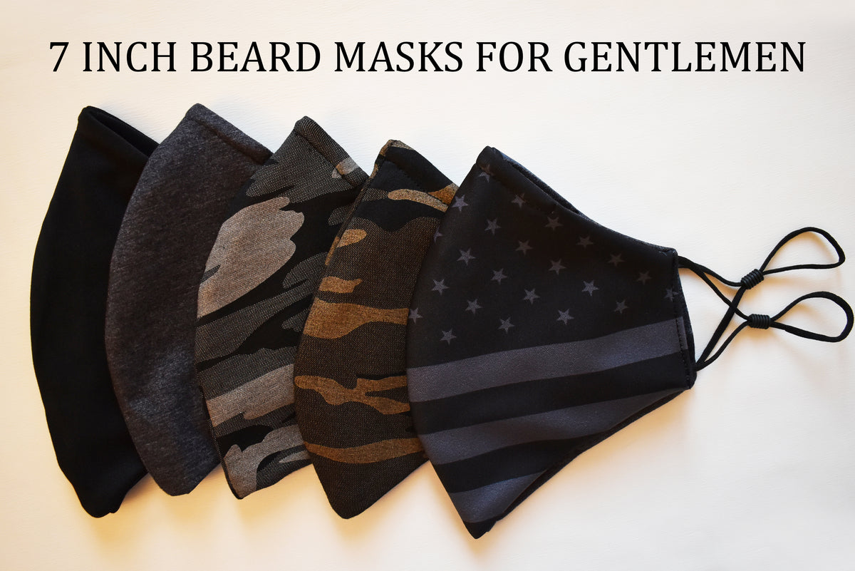 Short Beard Face Mask - USA Flag