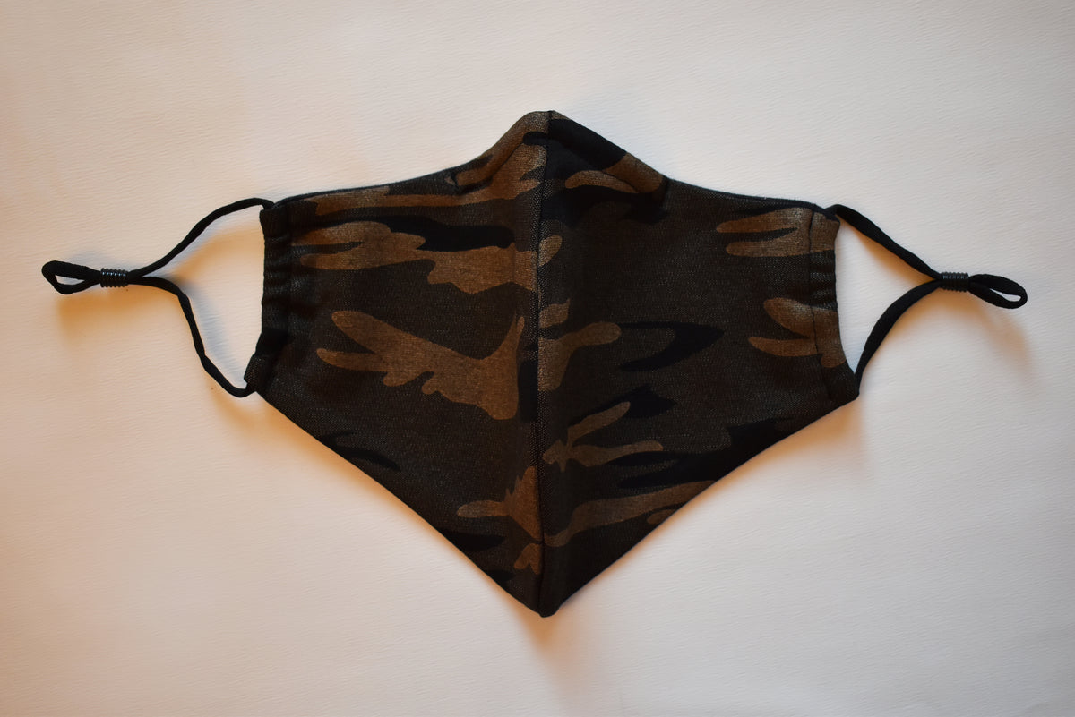 Short Beard Face Mask - Camouflage Army Green