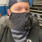 Medium Beard Face Mask - USA Flag