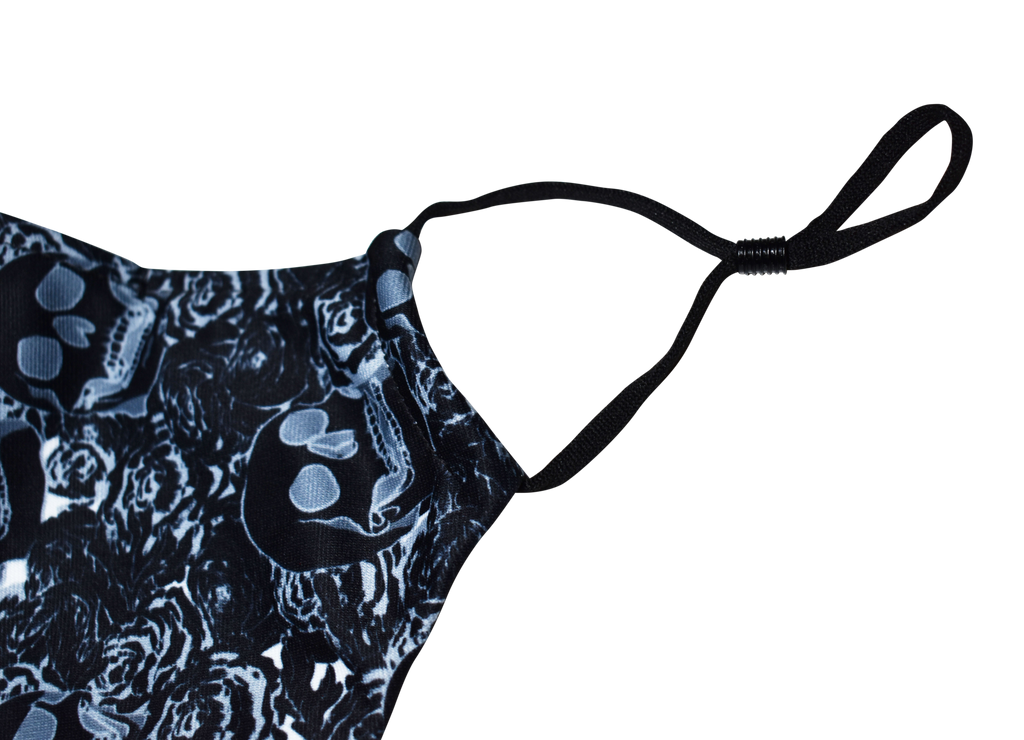 Halloween Theme Medium Beard Face Mask - Dark Blue