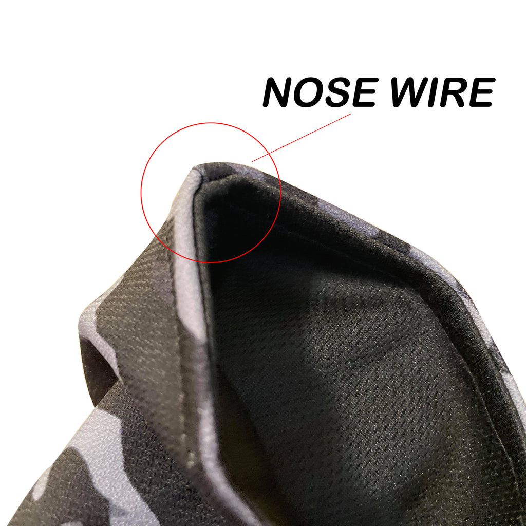 Medium Beard Face Mask - Camouflage Grey