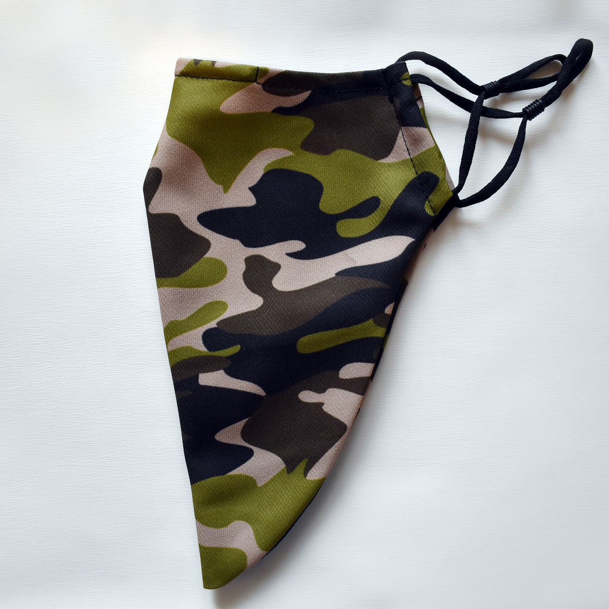 Large Beard Face Mask - Camouflage Green
