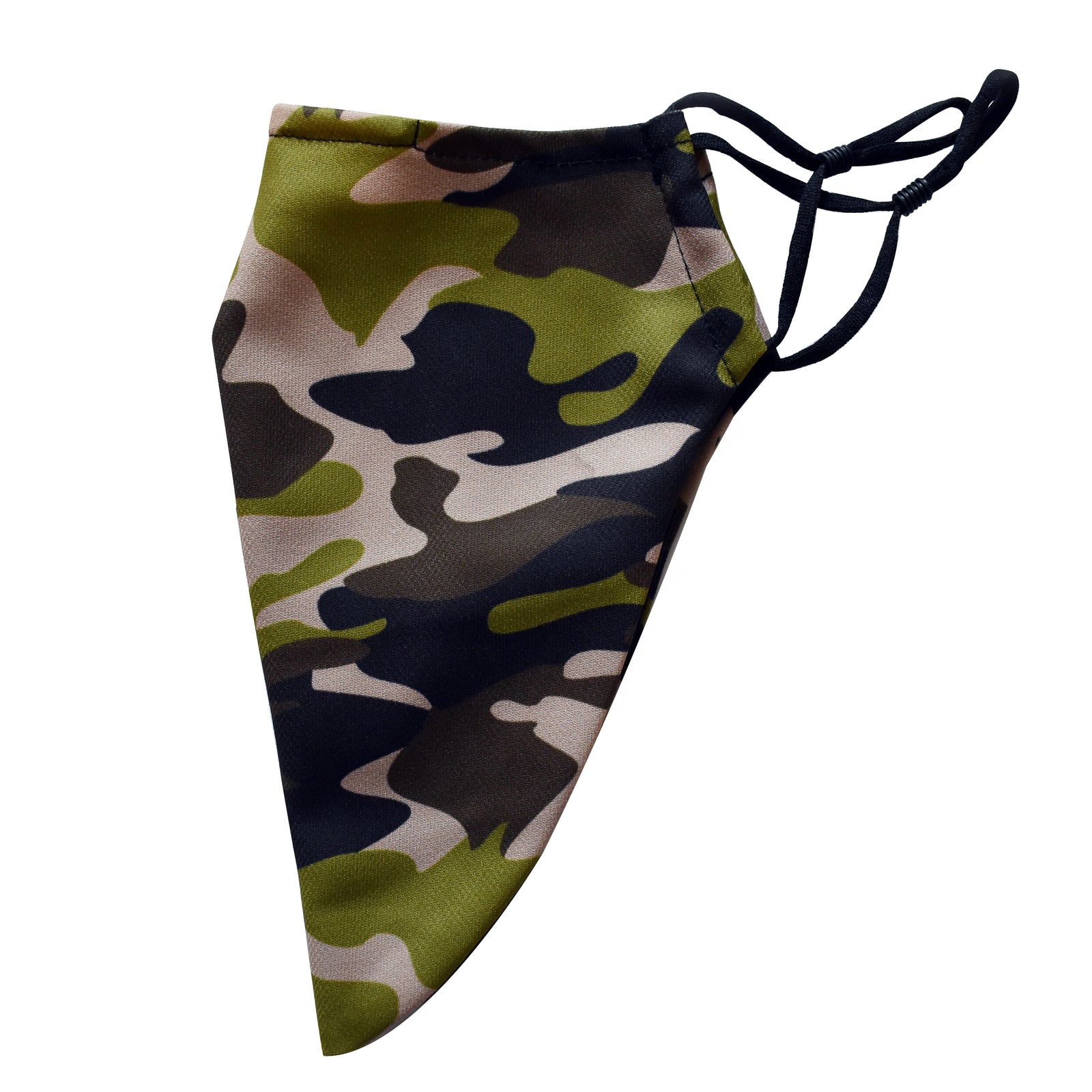 Medium Beard Face Mask - Camouflage Green