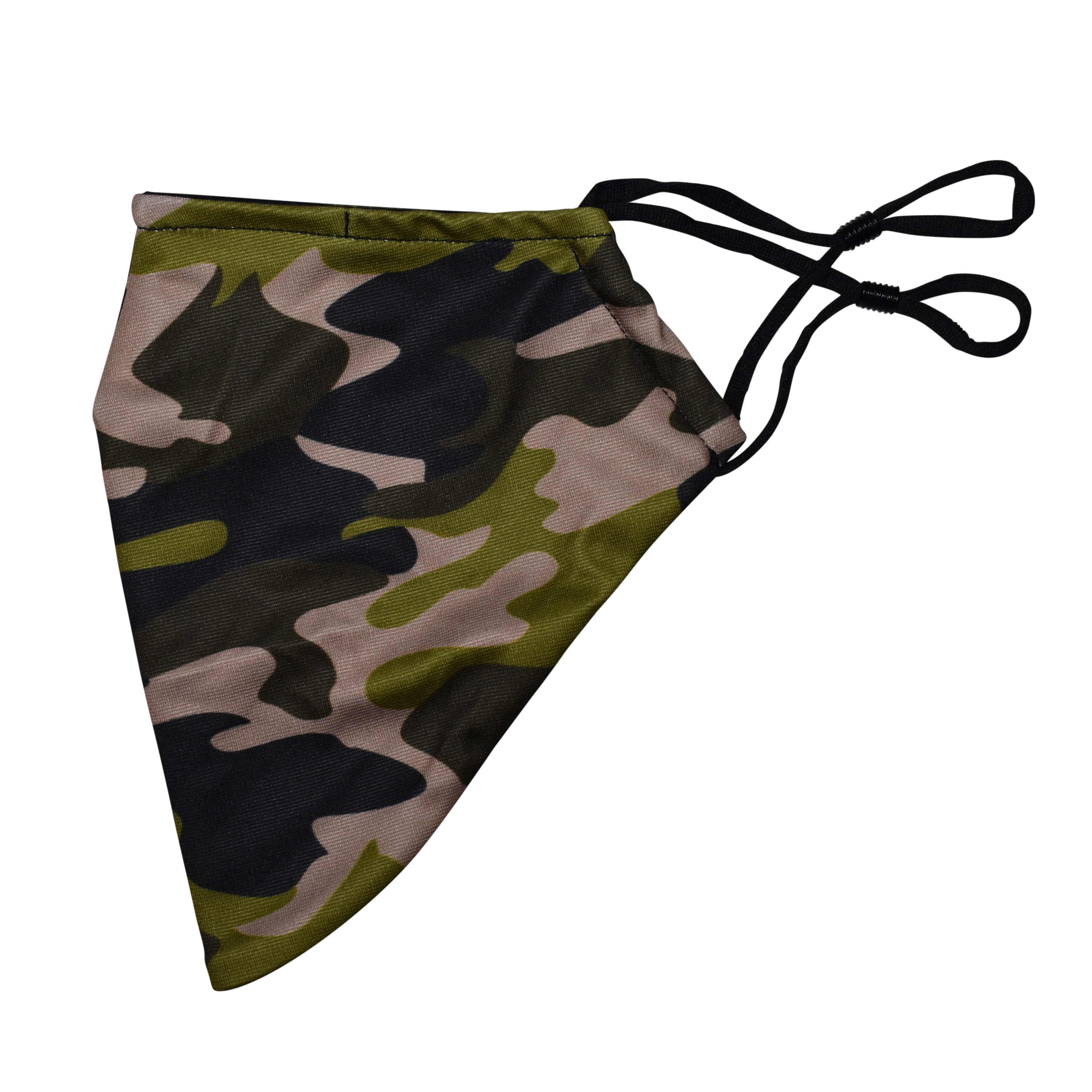 Newly Designed Short Beard Face Mask - Camouflage Green
