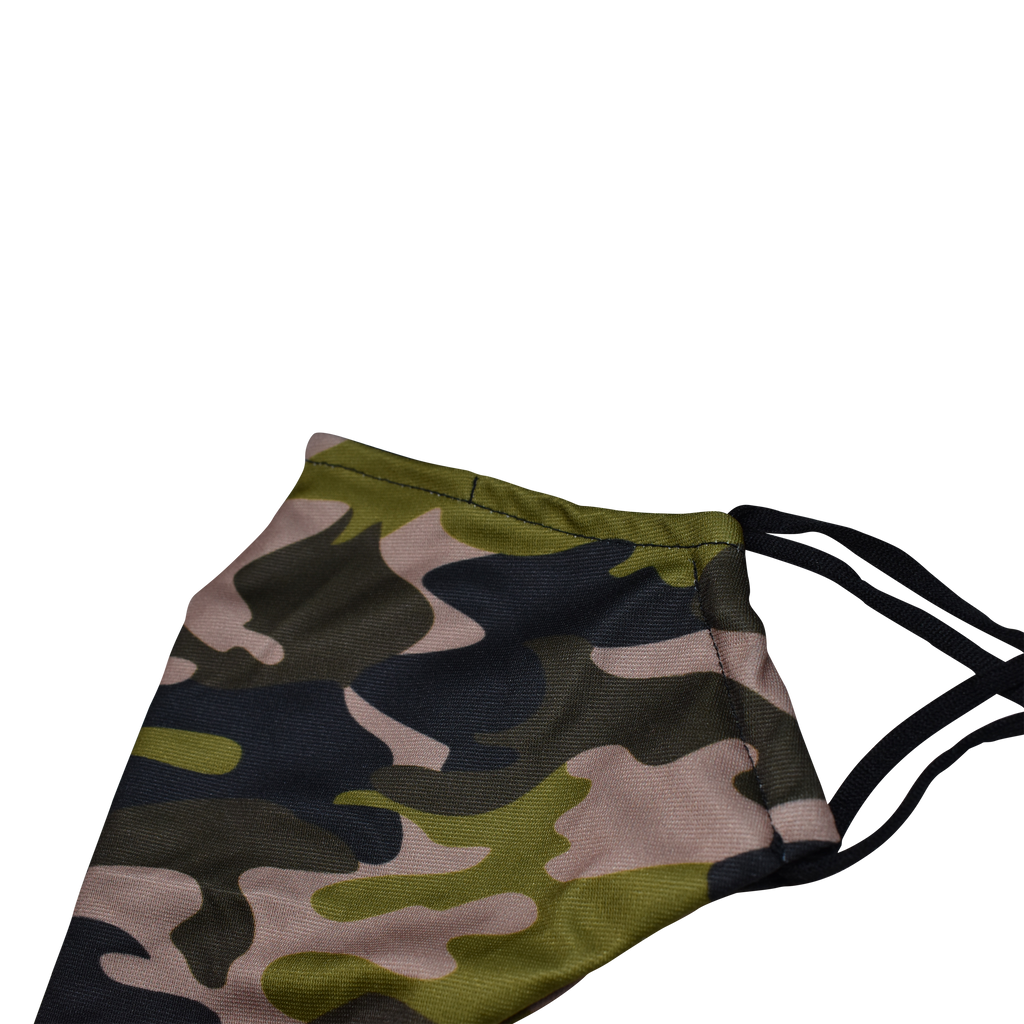 Newly Designed Short Beard Face Mask - Camouflage Green