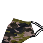 Newly Designed Short Beard Face Mask - Camouflage Green