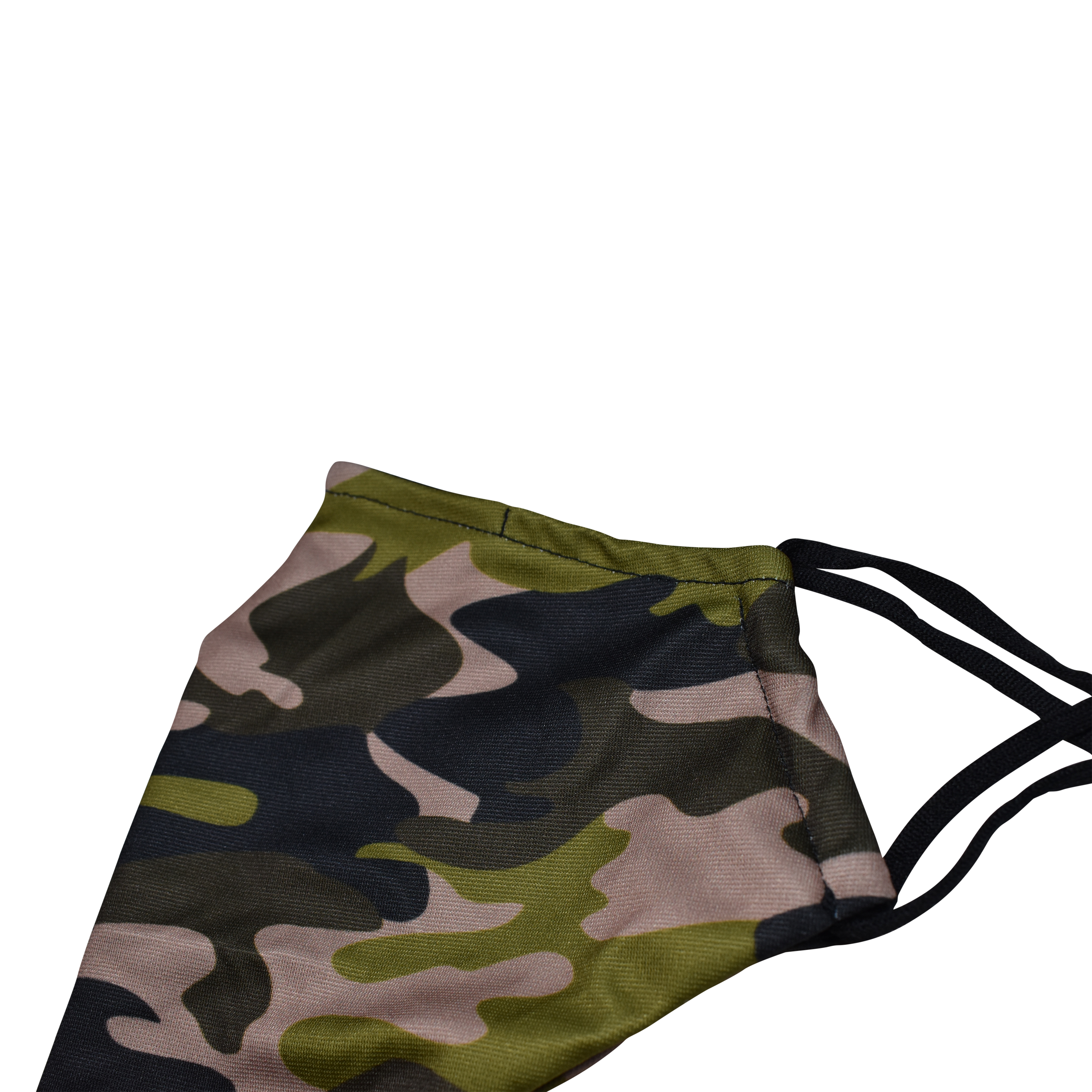 Newly Designed Short Beard Face Mask - Camouflage Green