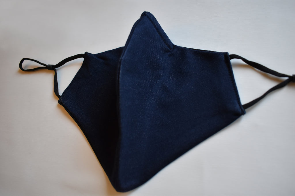 Short Beard Face Mask - Navy Blue