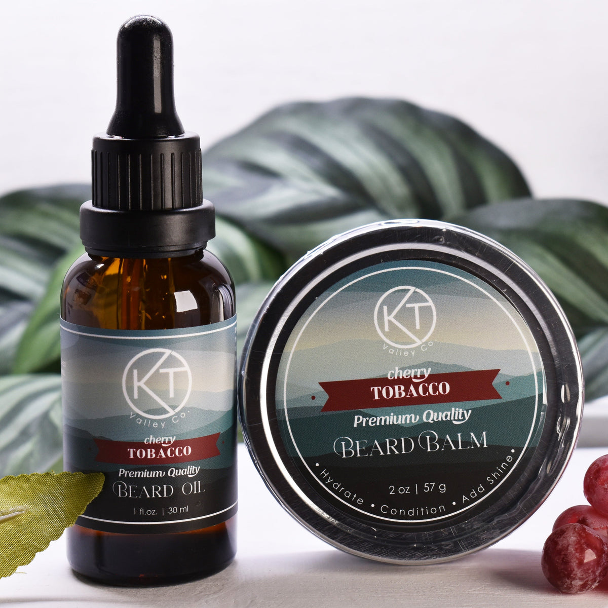 cherry-tobacco-beard-balm-oil-set
