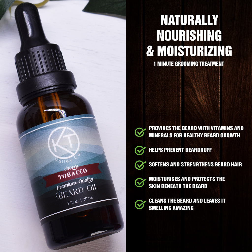 Natural Cherry Tobacco Beard Oil - 1 fl.oz (30 ml)