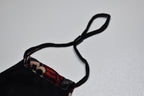 Halloween Theme Medium Beard Face Mask - Skull and Red Rose
