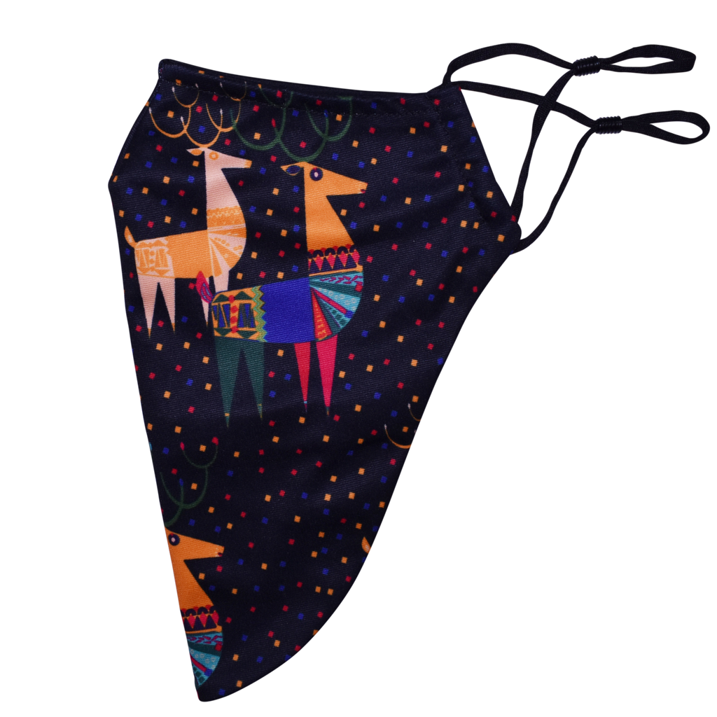 Christmas Theme Beard Face Mask - Xmas Rudolph