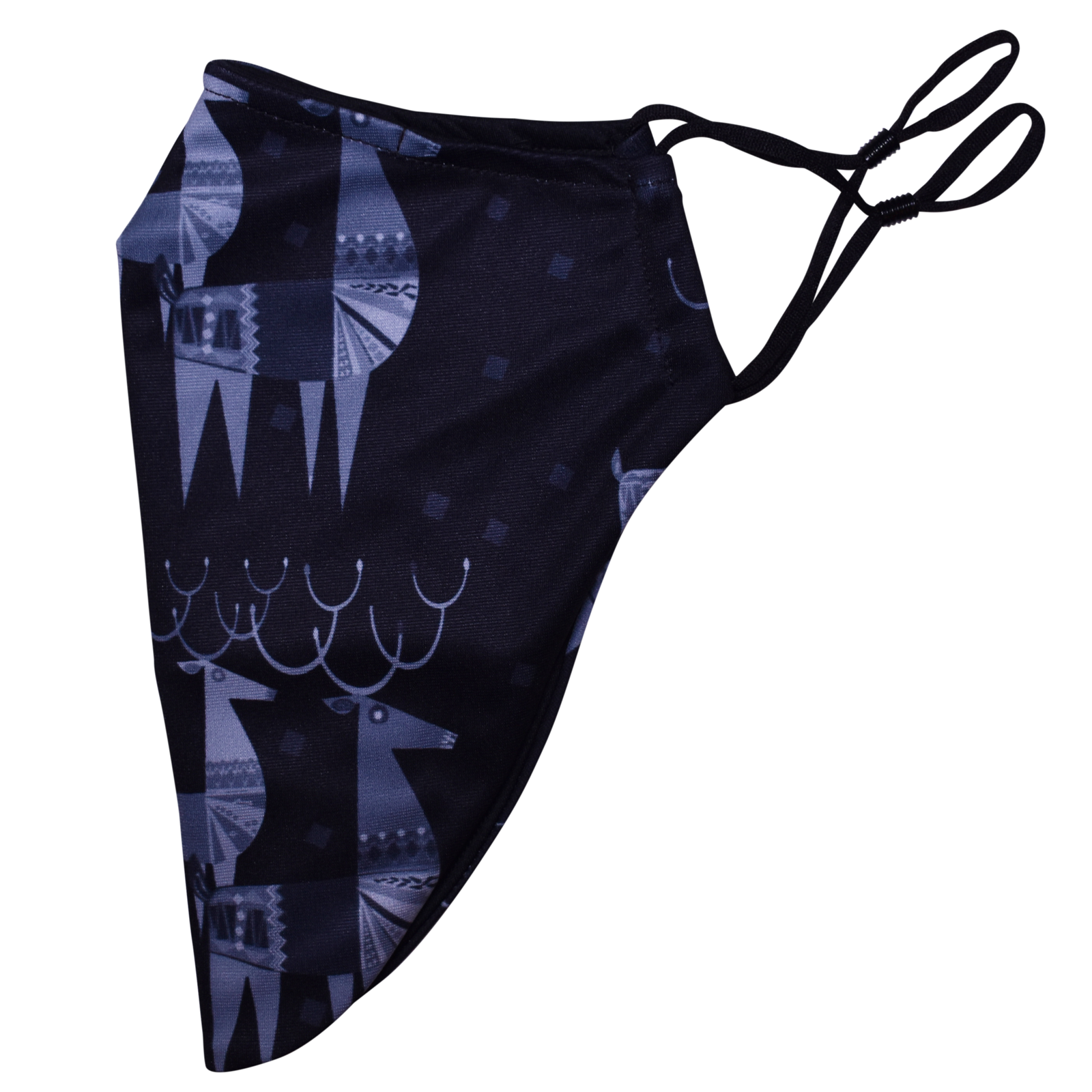 Christmas Theme Beard Face Mask - Midnight Rudolph