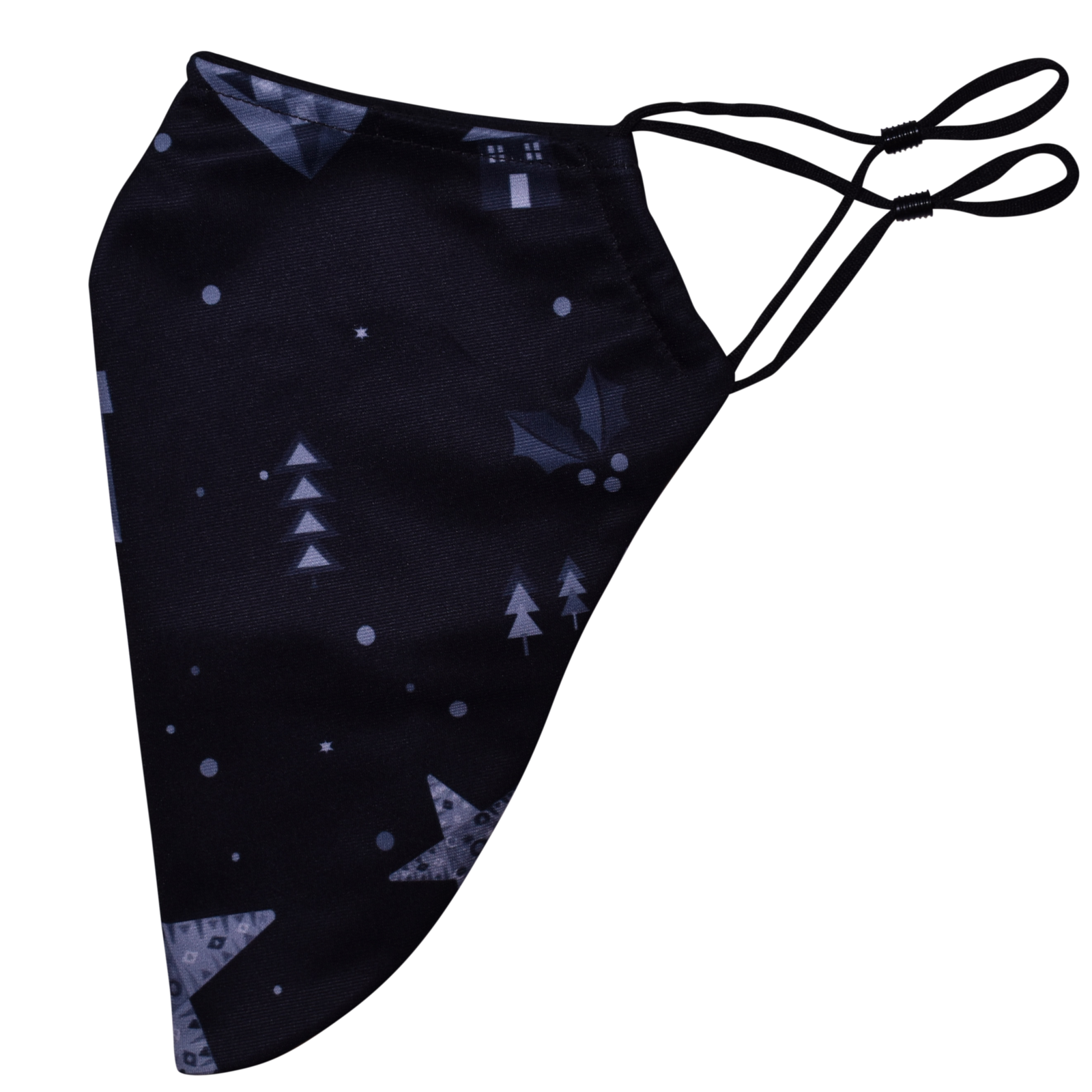 Christmas Theme Beard Face Mask - Midnight Ornaments