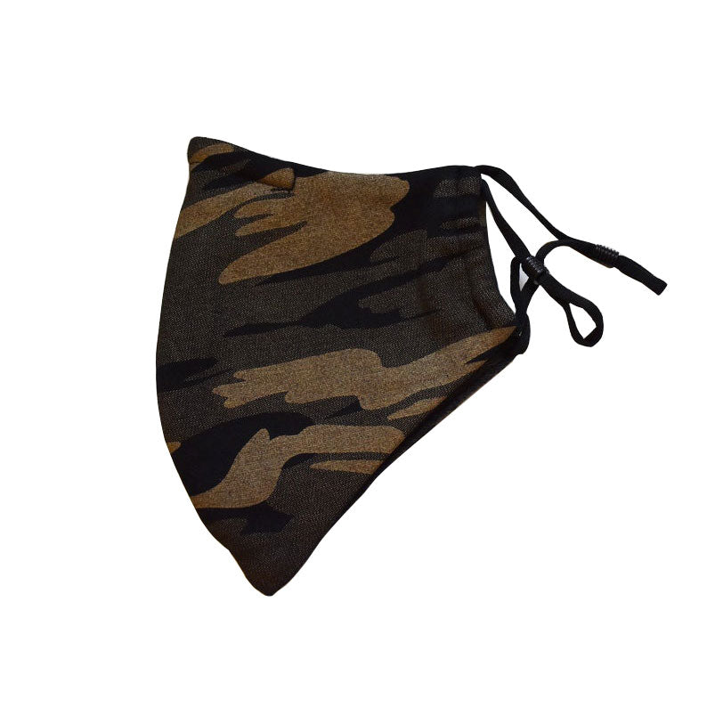 Short Beard Face Mask - Camouflage Army Green
