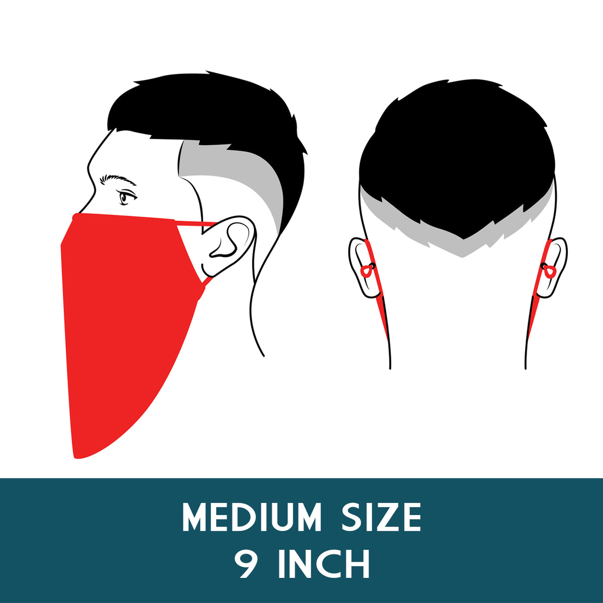 Medium Beard Face Mask - Original USA Flag