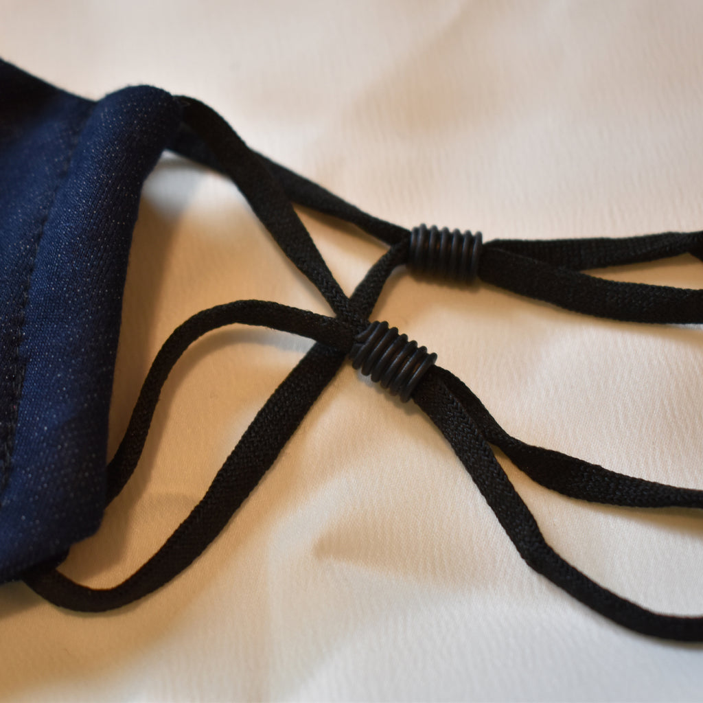 Medium Beard Face Mask - Navy Blue