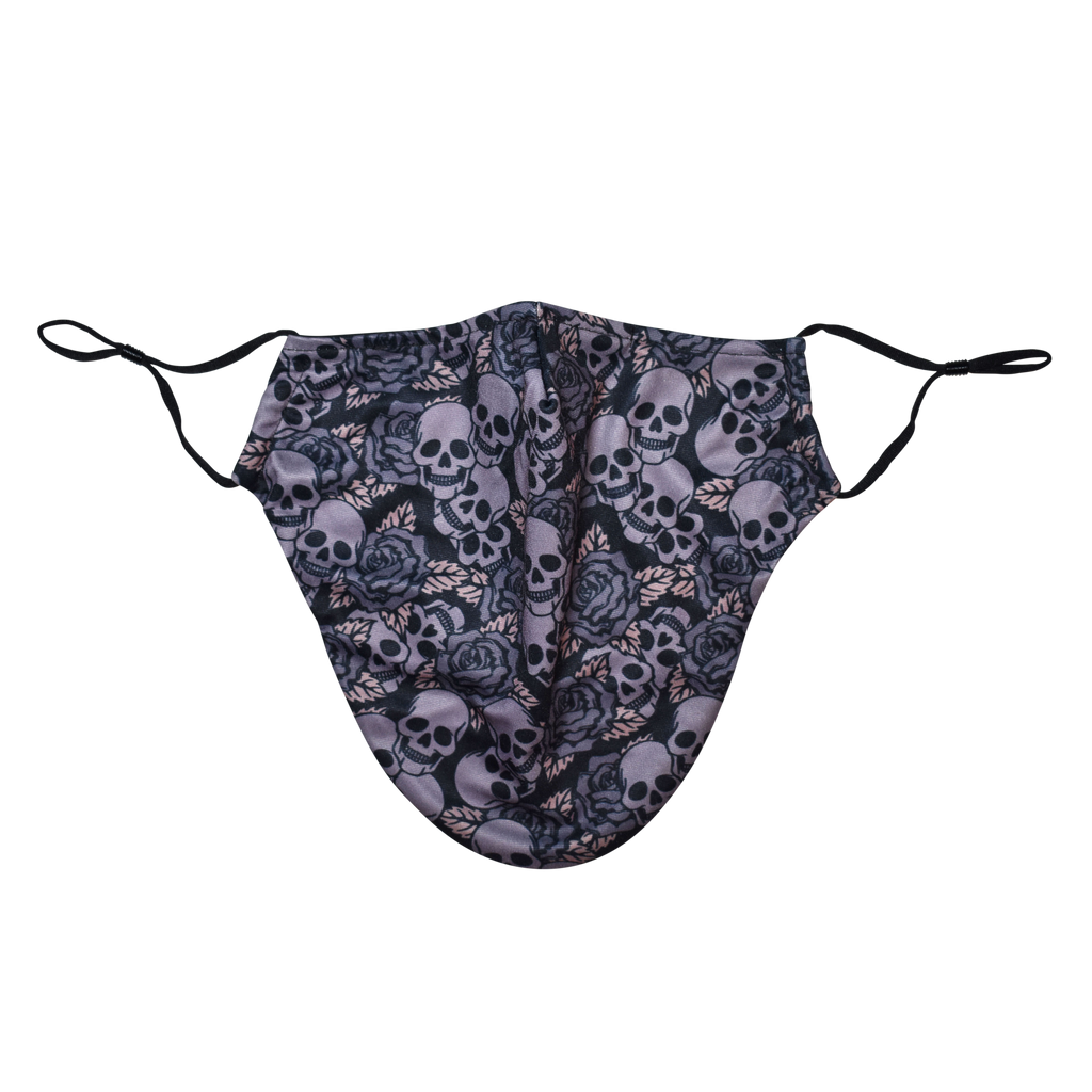 Halloween Theme Medium Beard Face Mask - Dark Purple