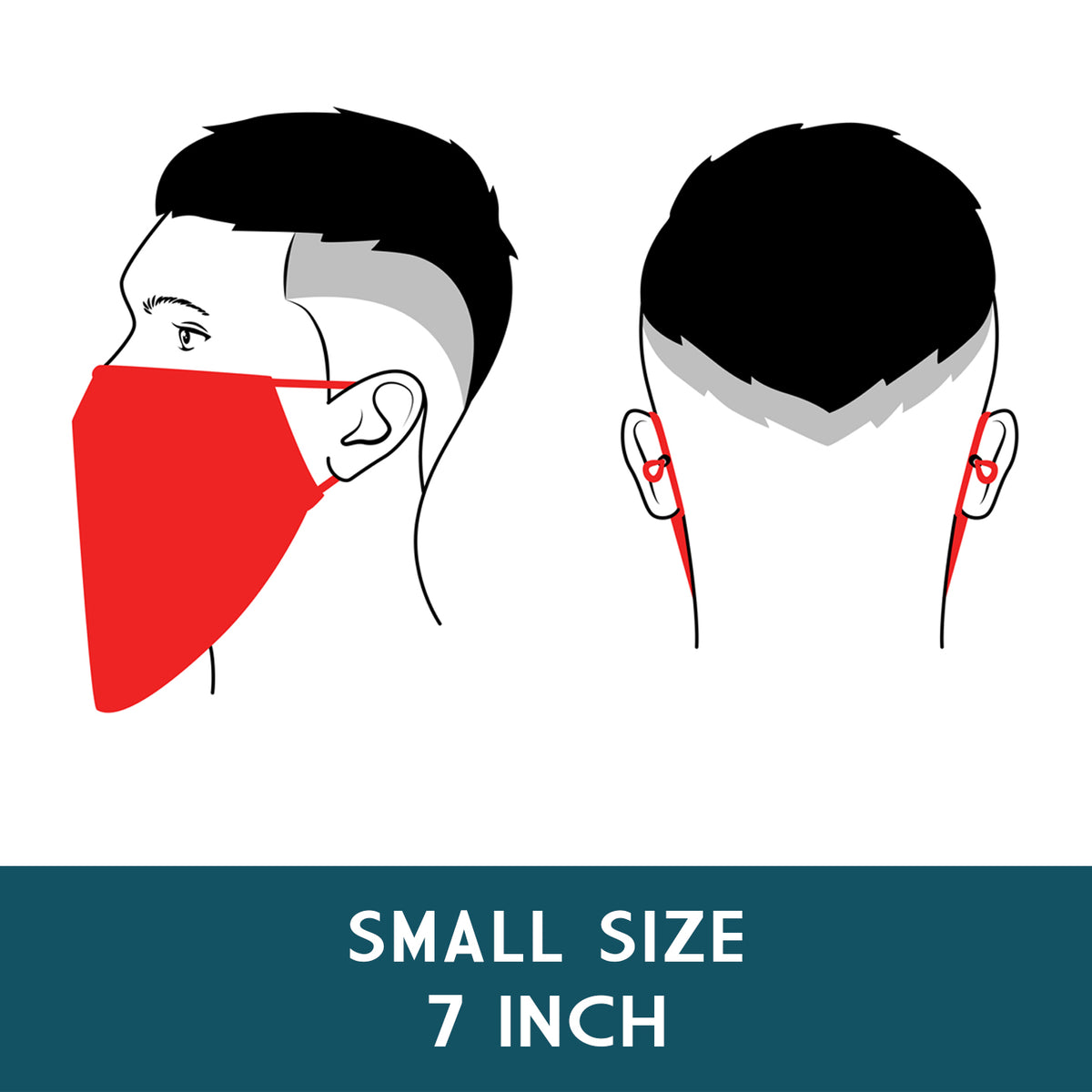 Newly Designed Short Beard Face Mask - USA Flag