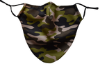 Medium Beard Face Mask - Camouflage Green