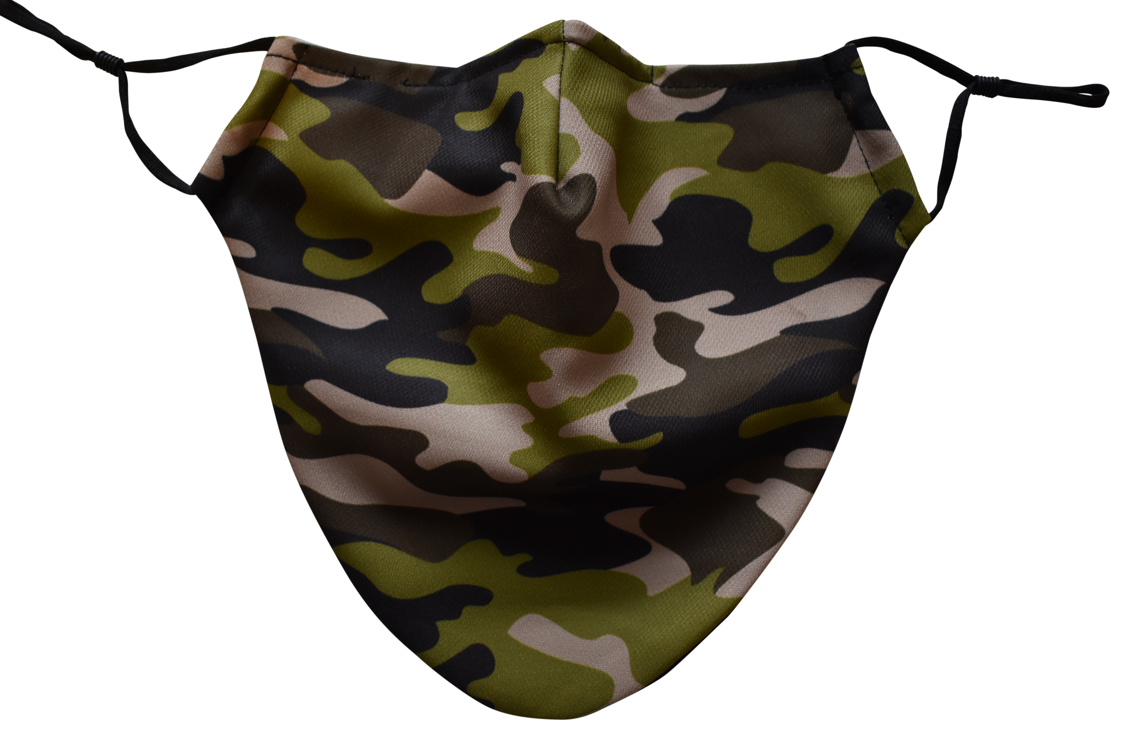 Medium Beard Face Mask - Camouflage Green