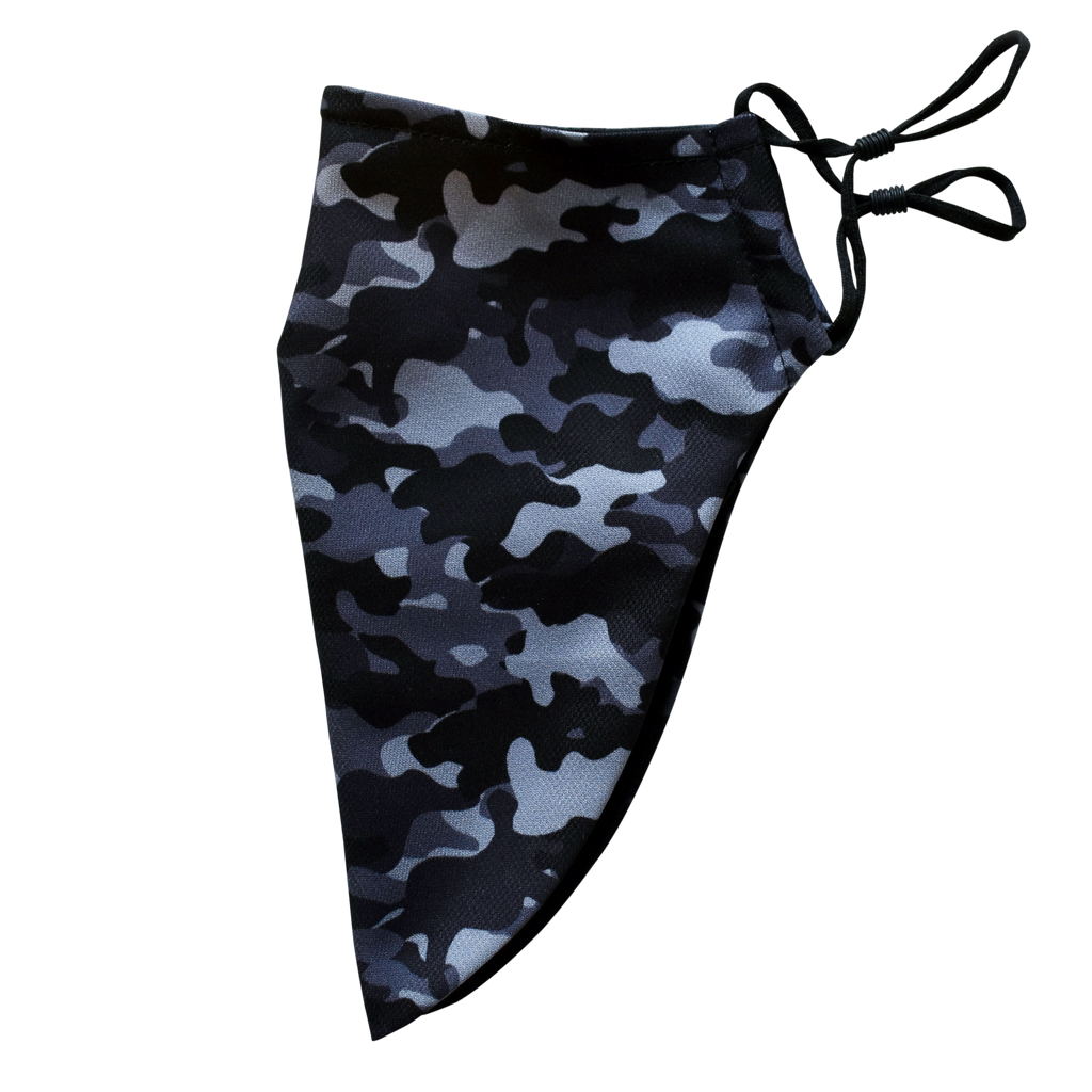 Medium Beard Face Mask - Camouflage Grey