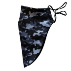 Medium Beard Face Mask - Camouflage Grey