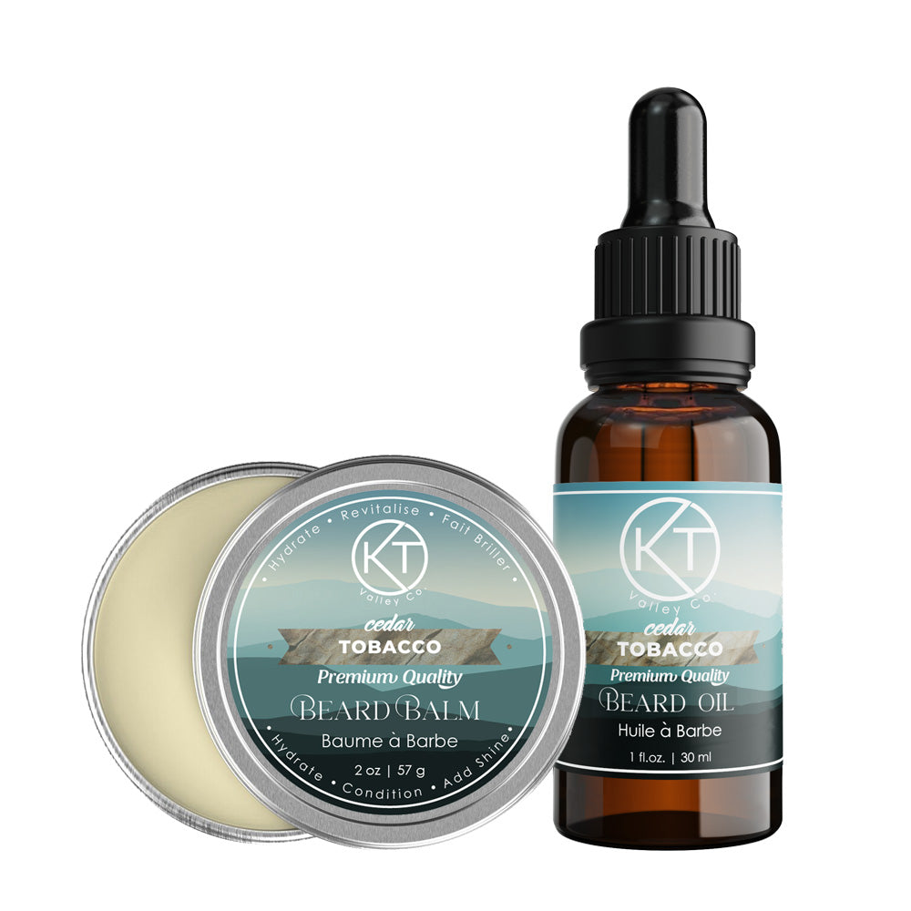 natural-cedar-tobacco-beard-balm-oil-set