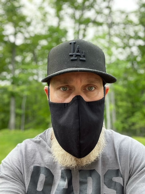 Short Beard Face Mask - Navy Blue