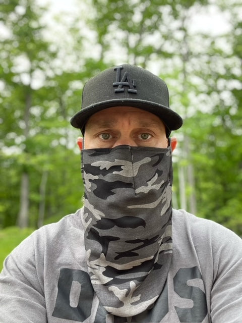 Large Beard Face Mask - Carmouflage Grey