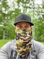 Large Beard Face Mask - Camouflage Green