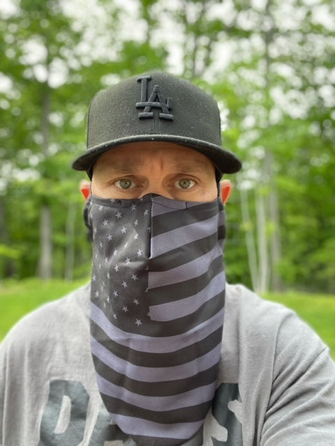 Large Beard Face Mask - USA Flag