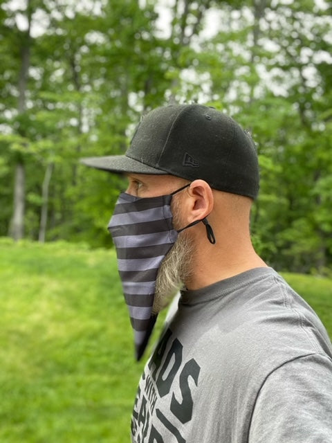 Large Beard Face Mask - USA Flag