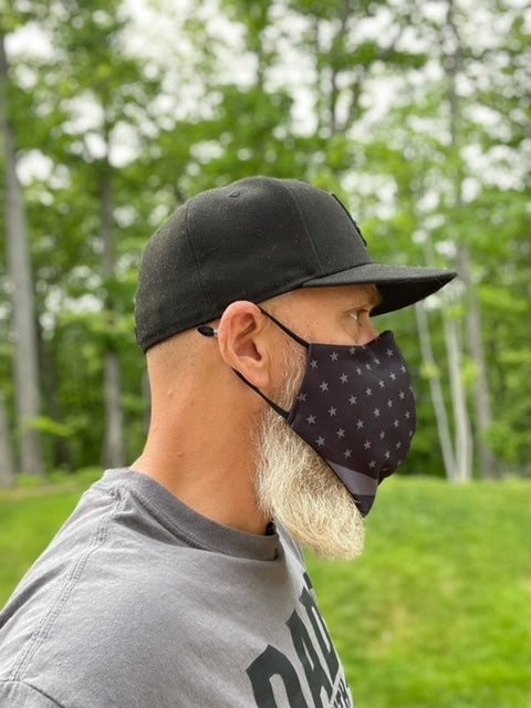 Short Beard Face Mask - USA Flag