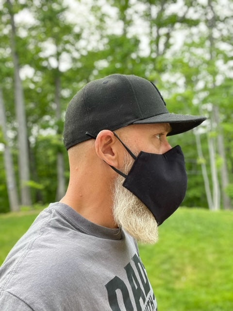 Short Beard Face Mask - Navy Blue