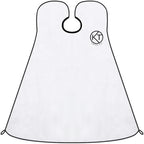 Waterproof Beard Trimming Bib Apron - White